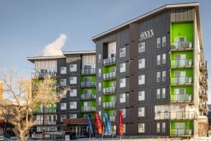 The Onyx (Ironclad Pembina LP) - 282-unit rental apartment building in Winnipeg, MB with extensive amenities and excess land for future development opportunities.