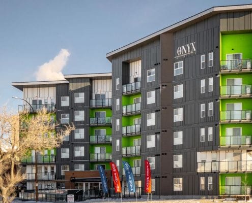 The Onyx (Ironclad Pembina LP) - 282-unit rental apartment building in Winnipeg, MB with extensive amenities and excess land for future development opportunities.