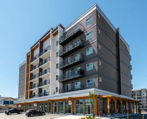 Treanor Terrace (Ironclad Treanor LP) - 95-unit mixed-use development in Langford, BC with ground floor office space.